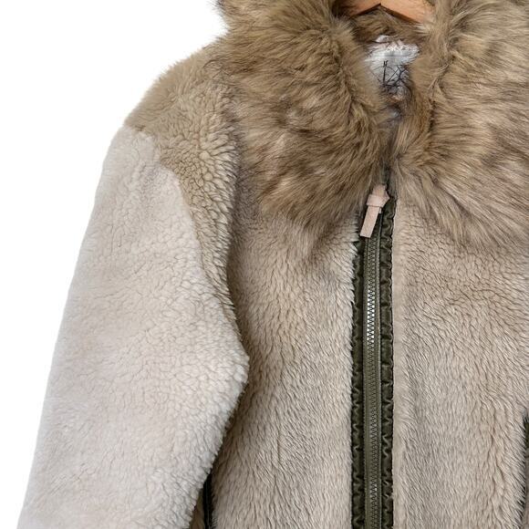 Sundance Boundless North Sherpa faux fur zip up jacket size M - Picture 8 of 10